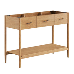 Zaire Natural 48" Single Sink Compatible Bathroom Vanity Cabinet (Sink Basin Not Included) - Ornate Home