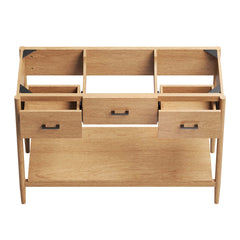 Zaire Natural 48" Single Sink Compatible Bathroom Vanity Cabinet (Sink Basin Not Included) - Ornate Home