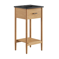 Zaire Natural/Black 18" Bathroom Vanity - Ornate Home