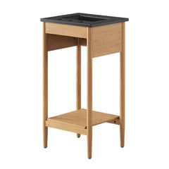 Zaire Natural/Black 18" Bathroom Vanity - Ornate Home