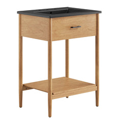 Zaire Natural/Black 24" Bathroom Vanity - Ornate Home