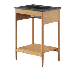 Zaire Natural/Black 24" Bathroom Vanity - Ornate Home