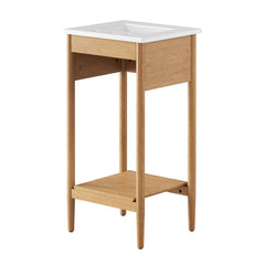 Zaire Natural/White 18" Bathroom Vanity - Ornate Home