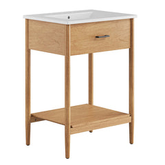 Zaire Natural/White 24" Bathroom Vanity - Ornate Home