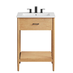 Zaire Natural/White 24" Bathroom Vanity - Ornate Home