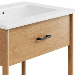 Zaire Natural/White 24" Bathroom Vanity - Ornate Home
