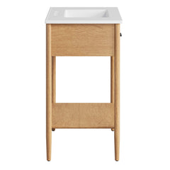 Zaire Natural/White 30" Bathroom Vanity - Ornate Home