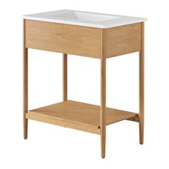 Zaire Natural/White 30" Bathroom Vanity - Ornate Home
