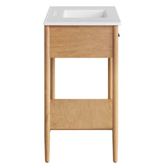 Zaire Natural/White 36" Bathroom Vanity - Ornate Home