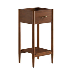 Zaire Walnut 18" Bathroom Vanity Cabinet (Sink Basin Not Included) - Ornate Home