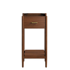 Zaire Walnut 18" Bathroom Vanity Cabinet (Sink Basin Not Included) - Ornate Home