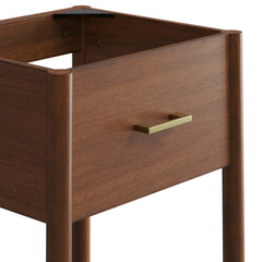 Zaire Walnut 18" Bathroom Vanity Cabinet (Sink Basin Not Included) - Ornate Home