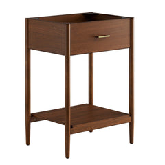 Zaire Walnut 24" Bathroom Vanity Cabinet (Sink Basin Not Included) - Ornate Home