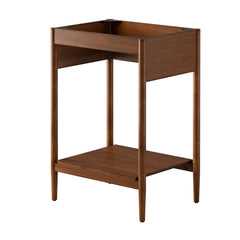 Zaire Walnut 24" Bathroom Vanity Cabinet (Sink Basin Not Included) - Ornate Home