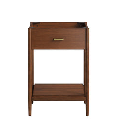 Zaire Walnut 24" Bathroom Vanity Cabinet (Sink Basin Not Included) - Ornate Home