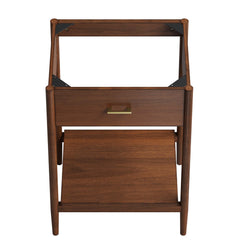 Zaire Walnut 24" Bathroom Vanity Cabinet (Sink Basin Not Included) - Ornate Home