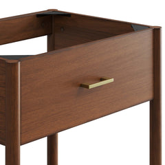 Zaire Walnut 24" Bathroom Vanity Cabinet (Sink Basin Not Included) - Ornate Home