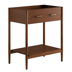 Zaire Walnut 30" Bathroom Vanity Cabinet (Sink Basin Not Included) - Ornate Home