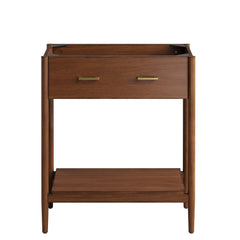 Zaire Walnut 30" Bathroom Vanity Cabinet (Sink Basin Not Included) - Ornate Home