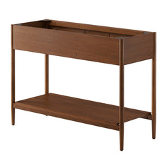 Zaire Walnut 48" Double Sink Compatible Bathroom Vanity Cabinet (Sink Basin Not Included) - Ornate Home