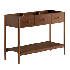 Zaire Walnut 48" Single Sink Compatible Bathroom Vanity Cabinet (Sink Basin Not Included) - Ornate Home