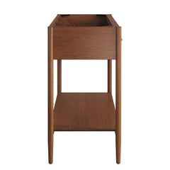 Zaire Walnut 48" Single Sink Compatible Bathroom Vanity Cabinet (Sink Basin Not Included) - Ornate Home