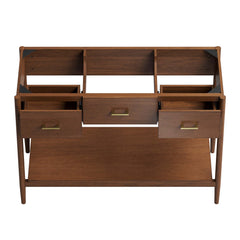 Zaire Walnut 48" Single Sink Compatible Bathroom Vanity Cabinet (Sink Basin Not Included) - Ornate Home