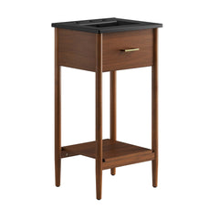 Zaire Walnut/Black 18" Bathroom Vanity - Ornate Home