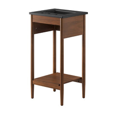 Zaire Walnut/Black 18" Bathroom Vanity - Ornate Home