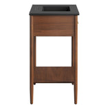 Zaire Walnut/Black 30" Bathroom Vanity - Ornate Home