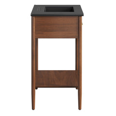 Zaire Walnut/Black 30" Bathroom Vanity - Ornate Home