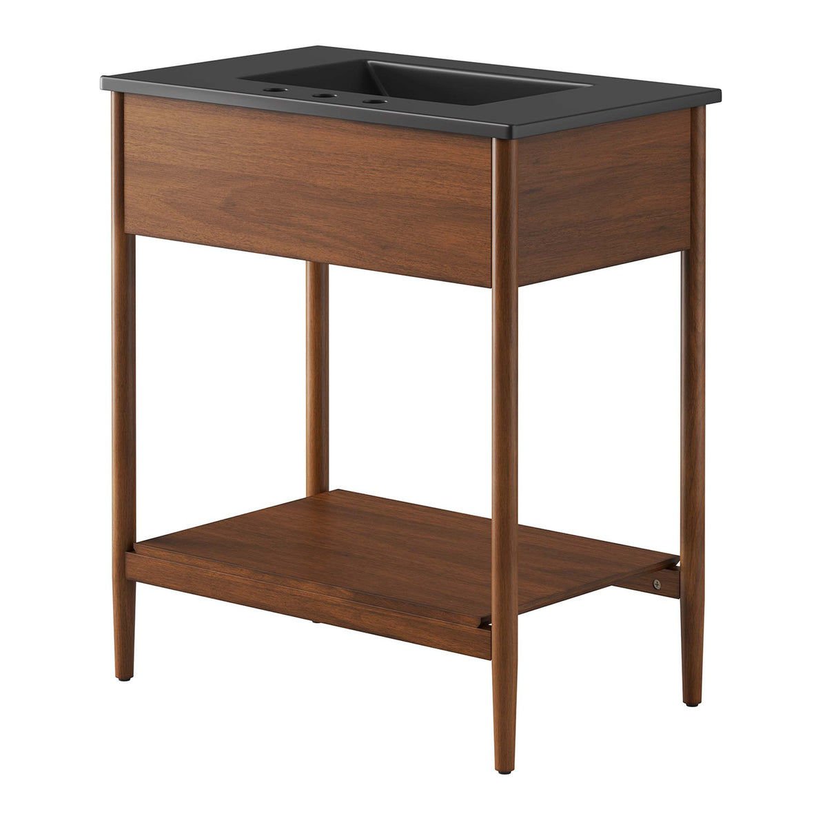 Zaire Walnut/Black 30" Bathroom Vanity - Ornate Home