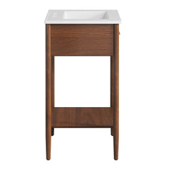 Zaire Walnut/White 24" Bathroom Vanity - Ornate Home