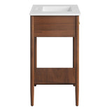Zaire Walnut/White 30" Bathroom Vanity - Ornate Home