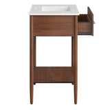 Zaire Walnut/White 30" Bathroom Vanity - Ornate Home