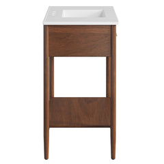 Zaire Walnut/White 36" Bathroom Vanity - Ornate Home