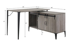 Zakwani Gray Oak Writing Desk (48"W) - Ornate Home