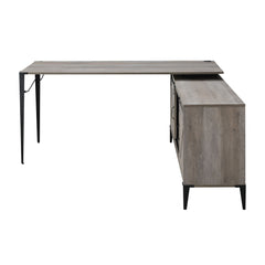 Zakwani Gray Oak Writing Desk - Ornate Home