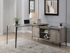 Zakwani Gray Oak Writing Desk - Ornate Home