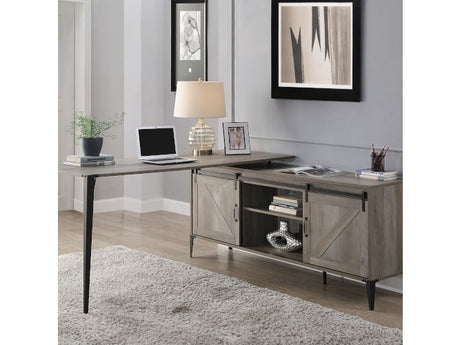 Zakwani Oak Writing Desk 65" - Ornate Home