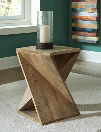 Zalemont Distressed Brown Accent Table (Online Special Price) - Ornate Home