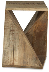 Zalemont Distressed Brown Accent Table - Ornate Home