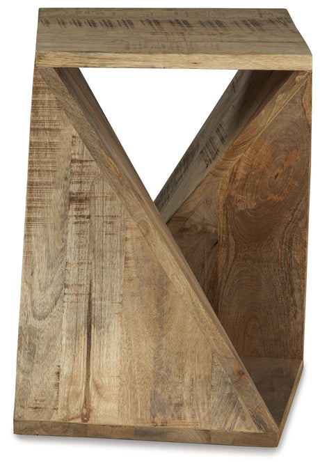 Zalemont Distressed Brown Accent Table - Ornate Home