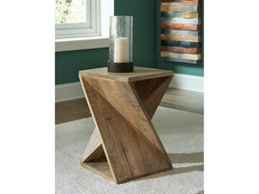 Zalemont Distressed Brown Accent Table - Ornate Home