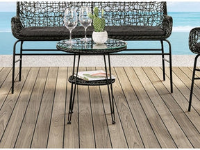 Zalika Black Outdoor Table - Ornate Home
