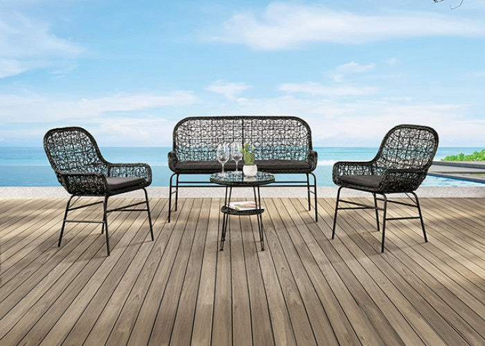 Zalika Black Outdoor Table - Ornate Home