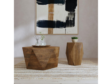 Zalika Natural 2-piece Solid Wood Coffee and End Table Set - Ornate Home