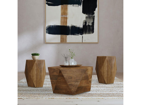 Zalika Natural 3-piece Solid Wood Coffee and End Table Set - Ornate Home