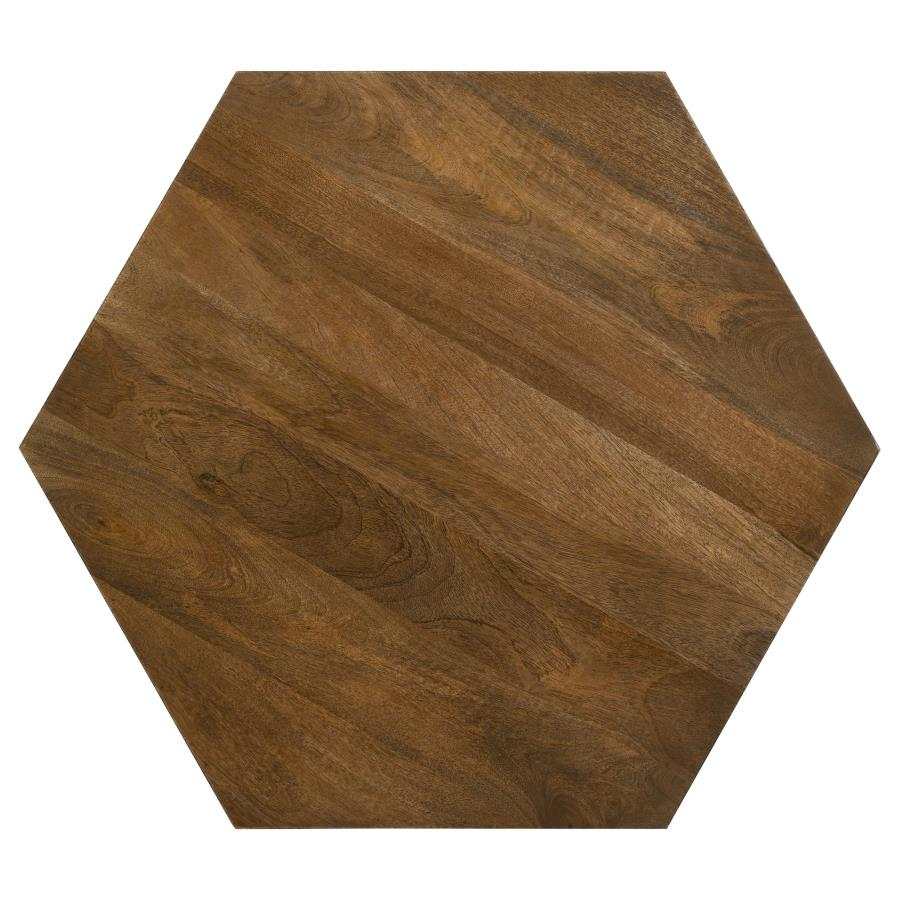 Zalika Natural Hexagonal Coffee Table - Ornate Home