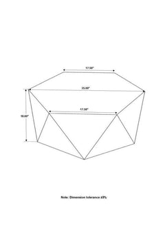 Zalika Natural Hexagonal Coffee Table - Ornate Home